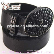 Hot Sell Classic Plain Black Leather Belt Wholesale